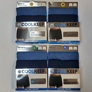 CoolKeep 2 Pack Boxer Briefs Underwear NWT S-XL